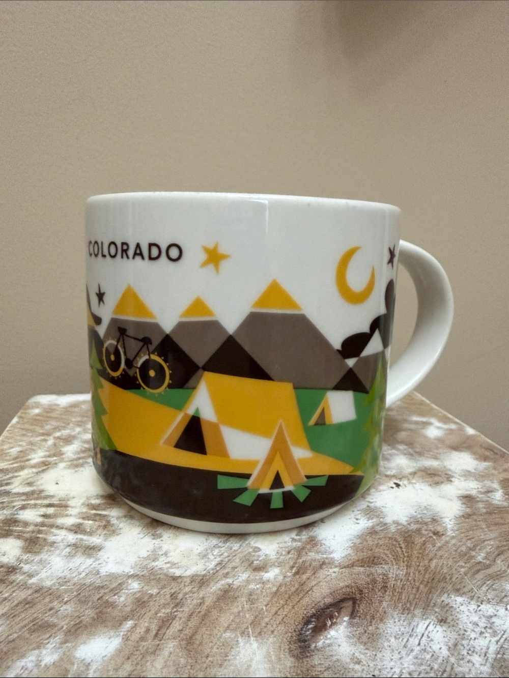 Starbucks Colorado You Are Here Collection Coffee Mug 14oz 2014 Mountains Camp